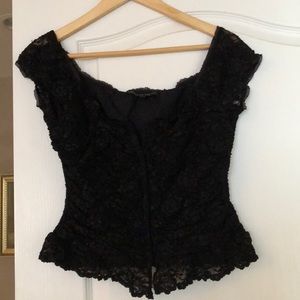 Lace shirt dressy small .